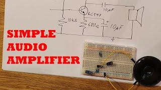 Single-Transistor Audio Amplifier - How the Common Emitter Amplifier Works