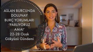 ASLAN BURCUNDA DOLUNAY BURÇ YORUMLARI / 22-28 Ocak Gökyüzü Gündemi