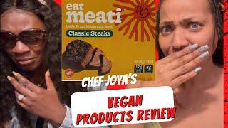 Chef Joya’s Mushroom Steak food review. Eat Meati is vegan, gluten free and soy free.