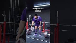 400kg goes up easy strapless- 3 reps #deadlift as Jesus Olivares steps volume up!