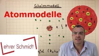 Atommodelle - Rosinenkuchen- Kern-Hülle- und Schalenmodell | Physik - Atomphysik | Lehrerschmidt