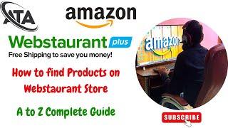 How to Find Products From Webstaurant Part-1 | Amazon Wholesale Product Hunting | Product Research