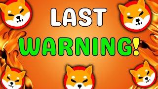 SHIBA INU CEO'S ULTIMATE ( CAUTION️ ): PREVIOUS WARNINGS IGNORED - SHIB NEWS TODAY & PRICE UPDATES!