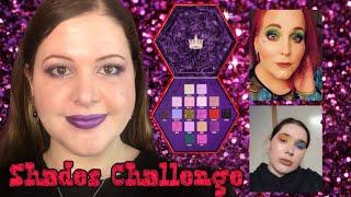 Shades Challenge || Jeffree Star Blood Lust Palette || Collab with PurplePinkRed & Anya Stamper