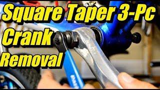 How to remove a square taper bicycle crank and not strip the threads