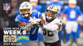 New Orleans Saints vs. Los Angeles Chargers | 2024 Week 8 Game Highlights