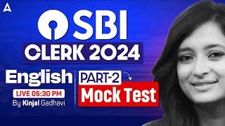 SBI Clerk English 2024 | English Mock Test #2 | By Kinjal Gadhavi