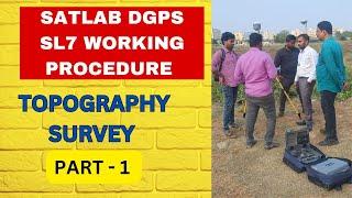 Satlab Dgps SL 7 I Topography Survey with Dgps I Satlab Dgps working procedure I Dgps I Satlab