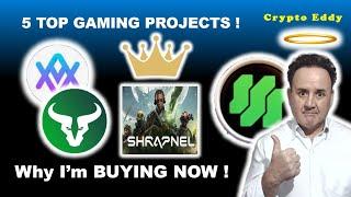 5 TOP GAMING PROJECTSALTURA, PLAYA3ULL GAMES, SUPER, CROWN, SHRAPNEL !AI, #memes, #ai, #gaming,