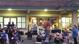 Lokelani intermediate school band playing at Azeka's Shopping Center.