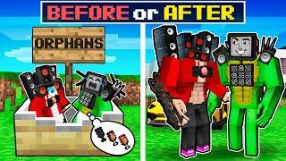 BEFORE or AFTER JJ and MIKEY - The Way From Orphans To The Rich in Minecraft - Maizen