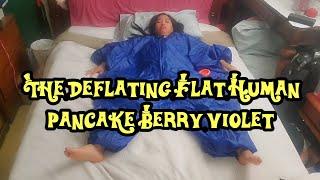 The Deflating Flat Human Pancake Berry Violet