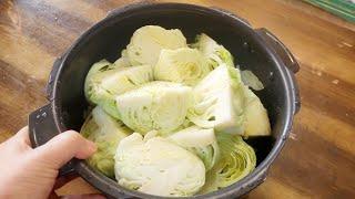 양배추를 밥솥에 가득 넣어보세요!! 건강하고 맛있는 양배추 마녀스프 Cabbage diet