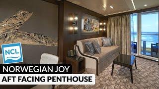 Norwegian Joy | The Haven Aft-Facing Penthouse with Large Balcony Tour & Review 4K | Category HB