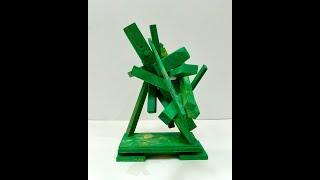 Larry Graeber - Monument      16 x 10 x 17"      wood, paint     2020