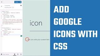 How to add Google Material Icons on a website | CSS tutorial