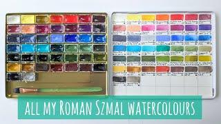 My New Roman Szmal Watercolour Paint Palette & Swatch Chart: Re-Purposing A Derwent Pencil Tin