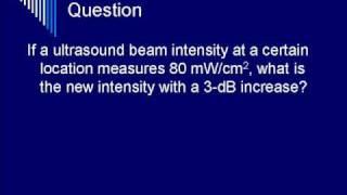 Physics of Diagnostic Ultrasound - Segment Four