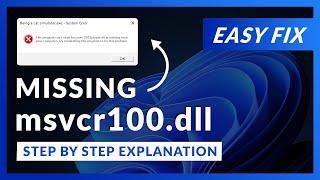 msvcr100.dll Error Windows 11 | 2 Ways To FIX | 2021