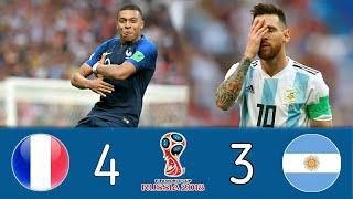 France 4-3 Argentina world cup 2018  Mbappe vs Messi عصام الشوالي 