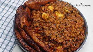 Nigerian beans porridge recipe | How to make stewed beans | Chinwe Uzoma