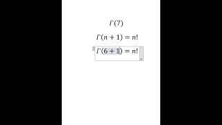 Calculus Help: Find the value of Gamma(7) - Techniques