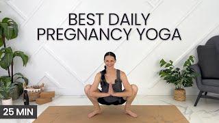 Full-Body Pregnancy Yoga Flow (25 Minute Prenatal Yoga Class For All Trimesters)