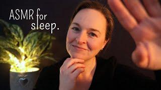 ASMR close-up whispering & relaxing hand movements for deep sleep 