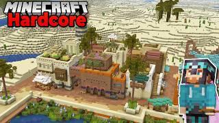 Starting a NEW Desert City Build in Hardcore Minecraft 1.21 Survival Let's Play