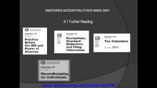 CPE for CPAs and EAs 2013 Accounting Ethics Further Reading