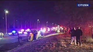 School bus overturns on the Garden State Parkway: officials