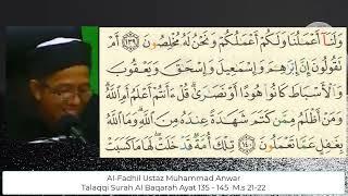Talaqqi Surah Al Baqarah Ayat 135 -145  M.s 21-22  Al-Fadhil Ustaz Muhammad Anwar