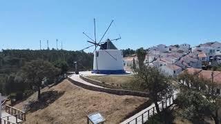 flight over moino de Odeceixe & town