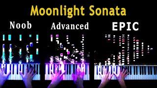 5 Levels of Moonlight Sonata: Noob to Epic