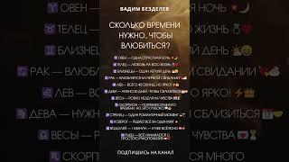 СКОЛЬКО ВРЕМЕНИ НУЖНО, ЧТОБЫ ВЛЮБИТЬСЯ?