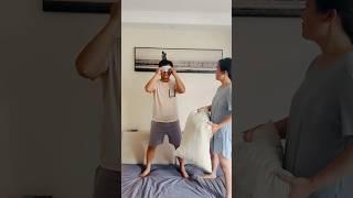 blindfold slap challenge disaster  wife 10 - me 0 (how?!) #funny #couple #wife
