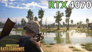 RTX 4070 PUBG - 1080p 1440p 4K BENCHMARK