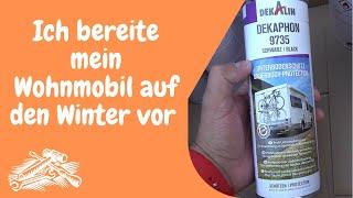 Wohnmobil erste Vorbereitungen auf die Wintersaison