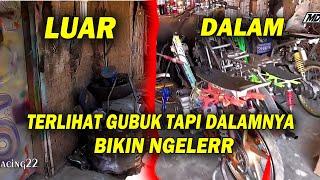 DARI LUAR TERLIHAT GUBUK TAPI LIHAT DALAMNYA BIKIN NGELER - GREBEK BENGKEL DRAG BIKE MADURA