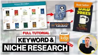 Amazon KDP Niche & Keyword Research for Beginners (Step-by-Step Guide + LIVE Analysis)