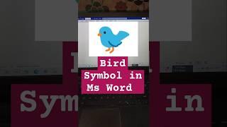  MS Word Symbol Shortcut keys For Bird || #shorts #birds #computer #trending #asmr #amazing #facts