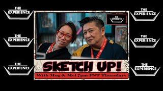 A round table of special guests!  Live Drawing & Art Auction!  Sketch Up with Mog and Mel!!