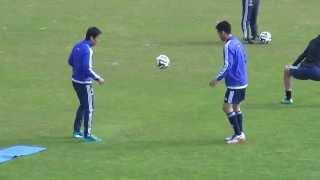 Makoto Hasebe & Maya Yoshida 20141115 Training