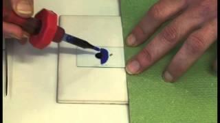 Preparing a microscope slide