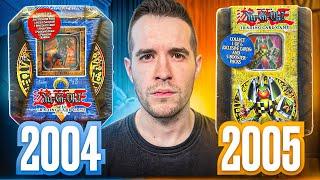 Opening VINTAGE Yugioh Tins From 20 Years Ago! (2004 Vs 2005)