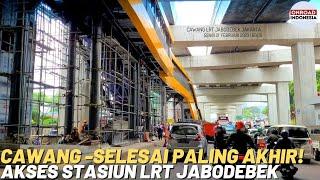 Stasiun CAWANG PALING AKHIR! PENYELESAIAN AKSES Anak Tangga LIFT dan ESKALATOR (LRT JABODEBEK)