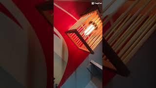 #diy Handmade wall hanging lamp from bamboo sticks & lasani subscribe for more ideas @Samtech._.studio