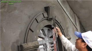 Extremely Creative Construction Techniques Sand And Cement - Cement Art idea Of Window Decoration