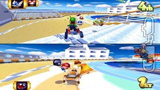 Mario Kart Double Dash Reverse - Mario Vs. Daisy (2 Players Split Screen)