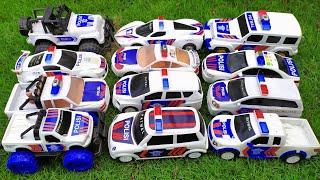 Menemukan dan Meluncurkan mobil polisi diecast,Truk sampah,Truk Pemadam,truk tangki  028